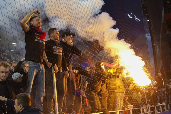 23.09.2018. Russia. Moscow. Fans during the Spartak CSKA football match at the VEB Arena stadium in Moscow. BulkinxSergey
