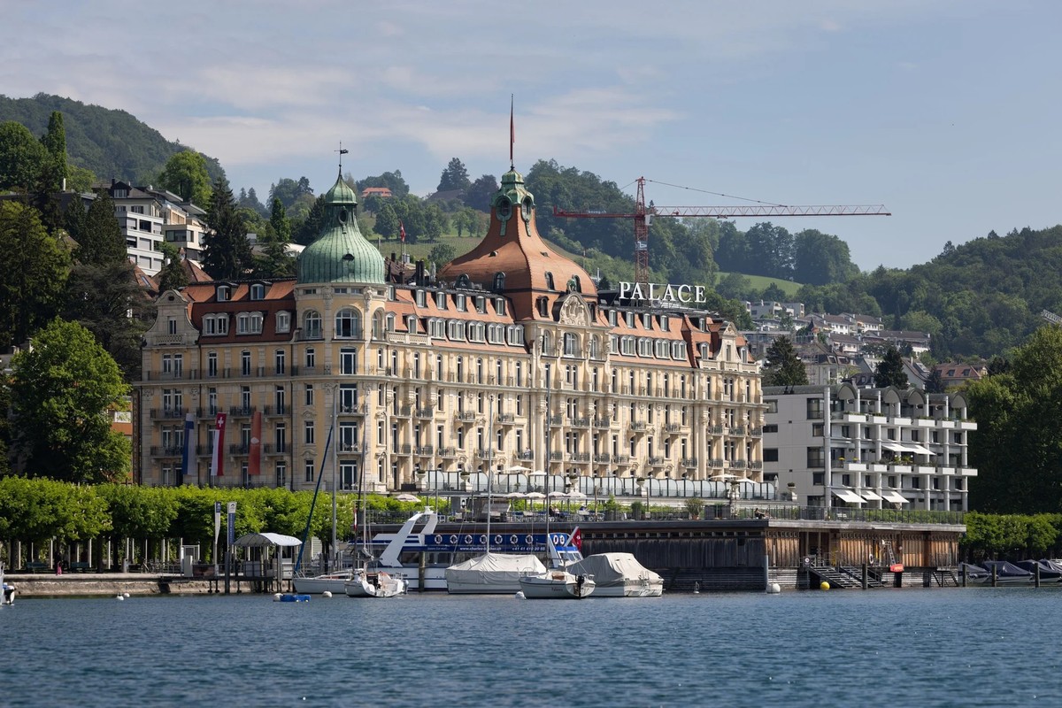 L'hôtel Palace, situé sur le Nationalquai, à Lucerne.