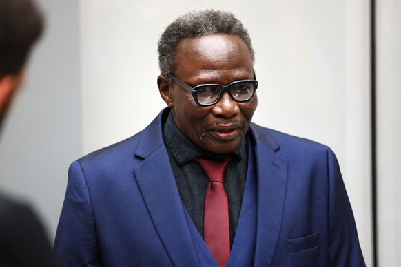 Ali Muhammad Ali Abd-Al-Rahman attends a hearing at the International Criminal Court (ICC) in The Hague, Netherlands, Monday, Oct. 6, 2025. (Piroschka van de Wouw/Pool Photo via AP)
ICC Darfur