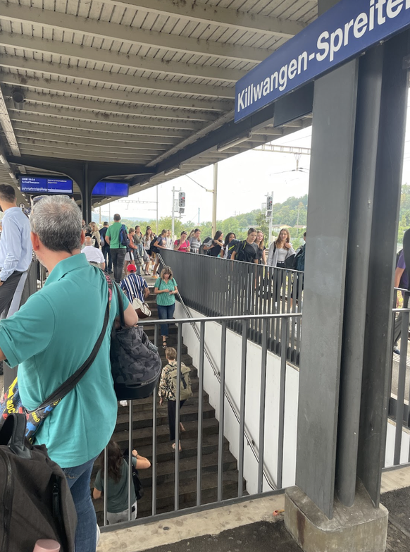 Pendlerinnen brauchten am Dienstagmorgen Geduld: Der Unfall sorgte für Unterbrechungen im Bahnverkehr.