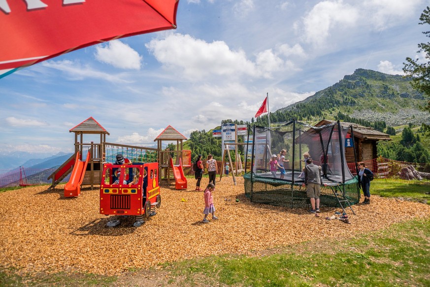 Rauszeit Spielplätze mit Aussicht Tracouet Nendaz