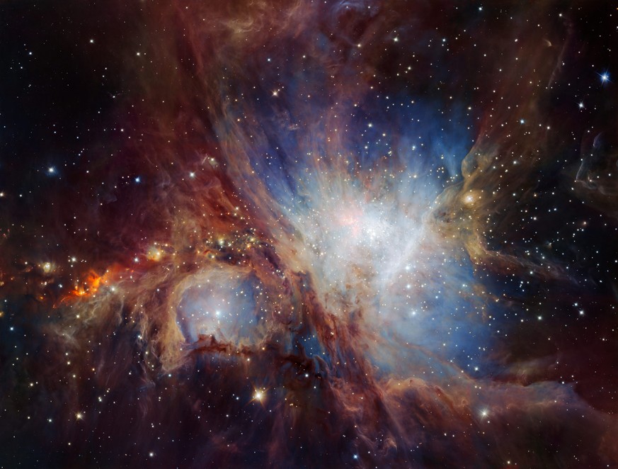 Dieses Bild des Orionnebels veröffentlichte das&nbsp;European Southern Observatory, ESO, am 12. Juli 2016.&nbsp;