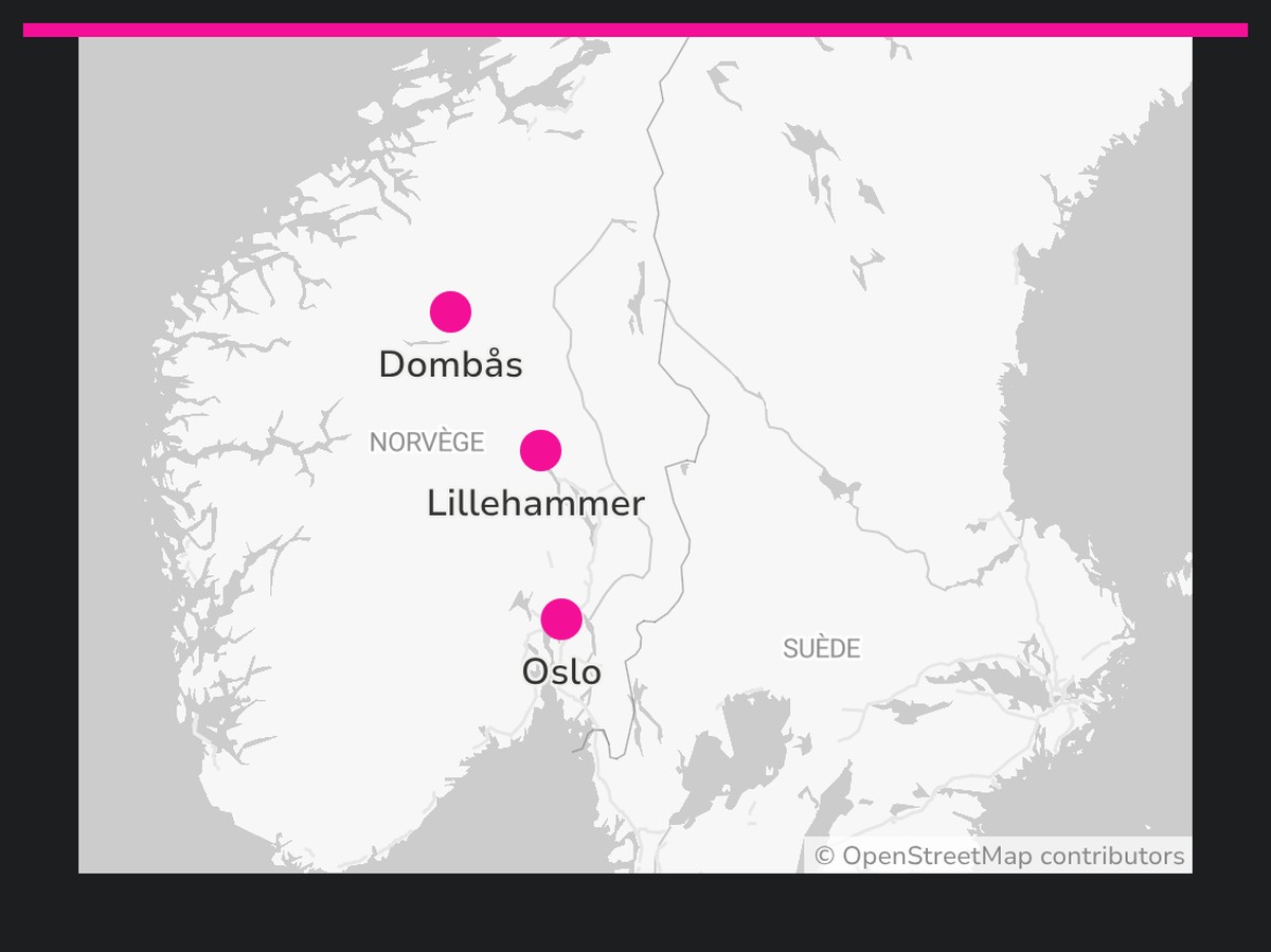 Parcours en Norvège voitures électriques.