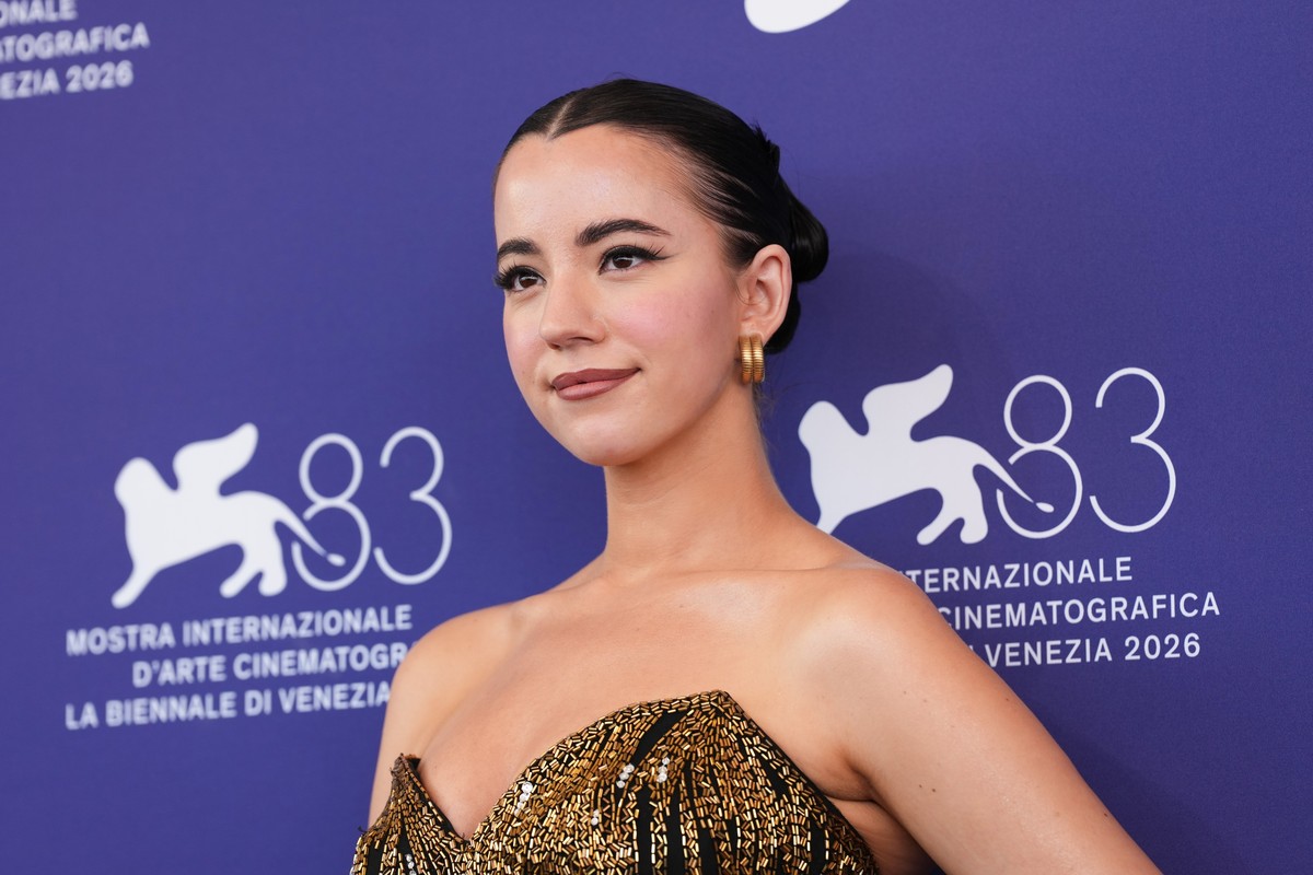 Ashley St. Clair poses for photographers at the photo call for the documentray film 'Musk' during the 83rd edition of the Venice Film Festival in Venice, Italy, on Tuesday, Sept. 8, 2026. (P ...