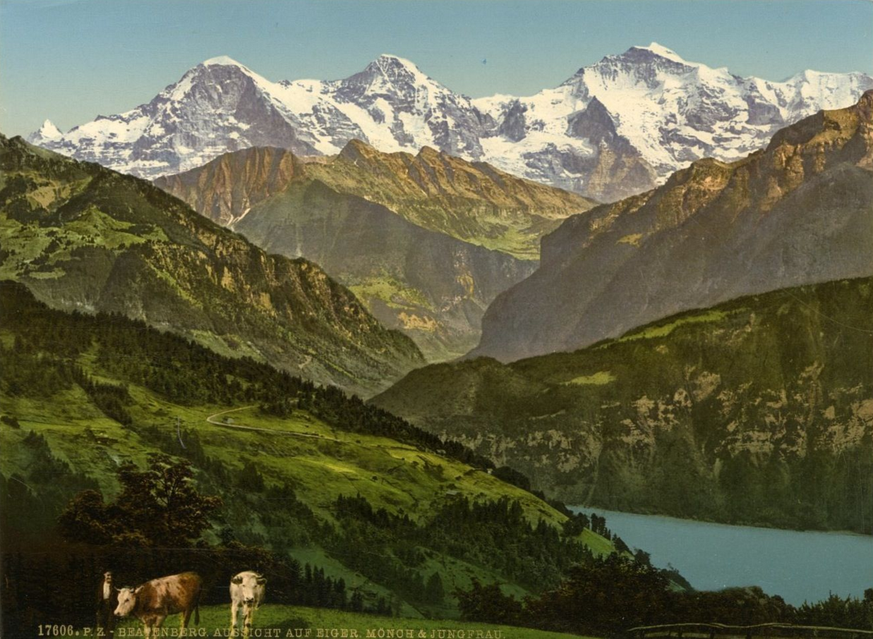 Beatenberg mit Eiger, Mönch und Jungfrau.