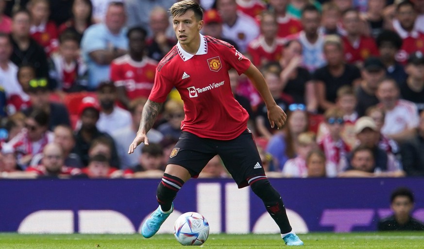 Manchester United, ManU v Rayo Vallecano - Pre Season Friendly - Old Trafford Manchester United s Lisandro Martinez during the pre-season friendly match at Old Trafford, Manchester. Picture date: Sund ...