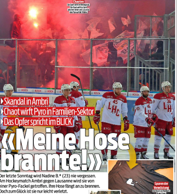 2018: Auch im Eishockey kommt es manchmal zu Vorfällen.