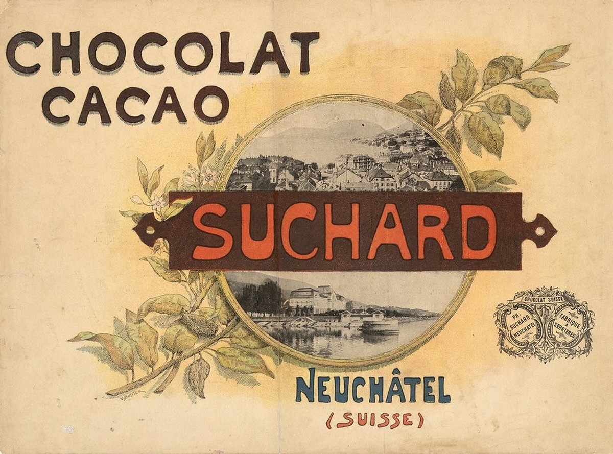 Chcolat Suchard – Werbepost 19. Jahrhundert https://fr.wikipedia.org/wiki/Chocolat_Suchard
