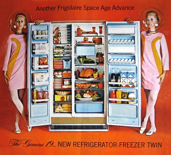 Der üppige Kühlschrank als Symbol früher Massenkonsumkultur.&nbsp;