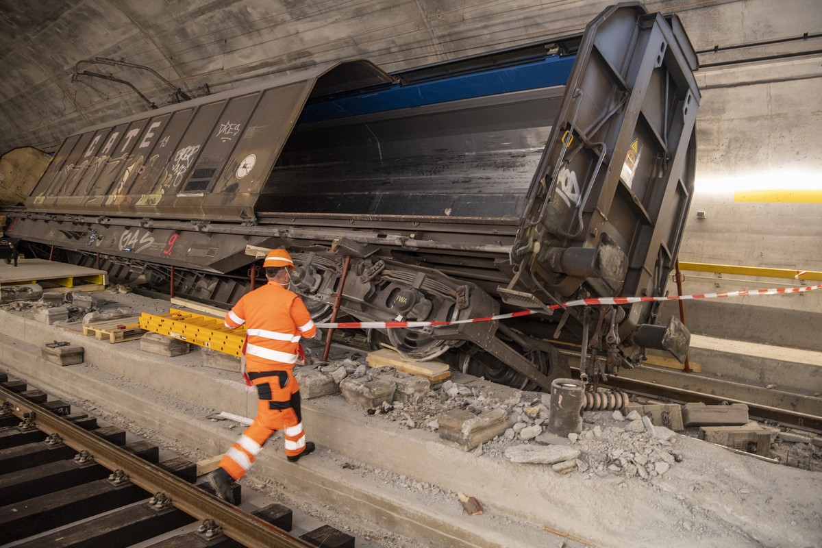 Le train de marchandises avait déraillé le 10 août 2023 dans le tunnel du Gothard.