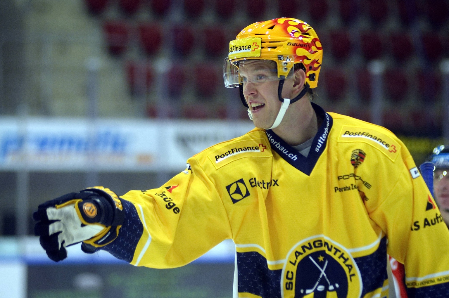 14.1.2021 - Winterthur - Zielbau Arena - Challenge League - EHC Winterthur vs Sc Langenthal - SC Langenthal s Sturmer and top scorer Eero Elo (84) Winterthur Zielbau Arena Zürich Schweiz Copyright: xS ...