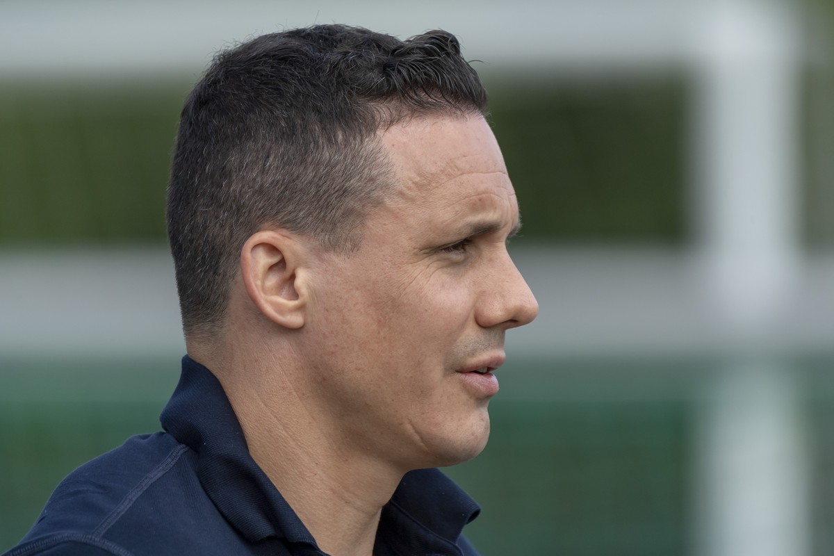 FCB-Praesident David Degen beim Trainingsauftakt fuer die neue Saison mit der ersten Mannschaft des FC Basel 1893 in Basel, am Montag, 13. Juni 2022. (KEYSTONE/Georgios Kefalas)