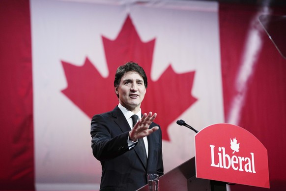 Canada&#039;s Prime Minister Justin Trudeau speaks at the Liberal leadership announcement in Ottawa, Ontario, Sunday, March 9, 2025. (Justin Tang/The Canadian Press via AP)
Justin Trudeau