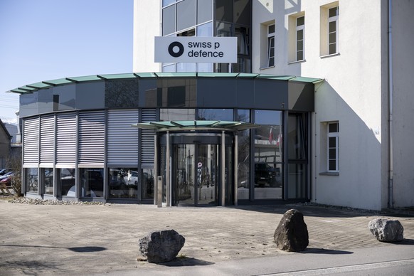 Die Thuner Munitionsfabrik Swiss P Defence fotografiert, am Mittwoch, 5. Maerz 2025 in Thun. Die Thuner Munitionsfabrik Swiss P Defence hat zahlreiche Mitarbeitende per sofort freigestellt, wie &quot; ...