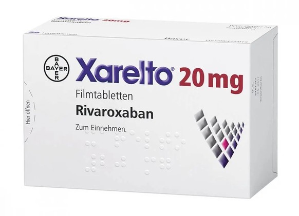 Xarelto Rivaroxaban 20mg 20 mg