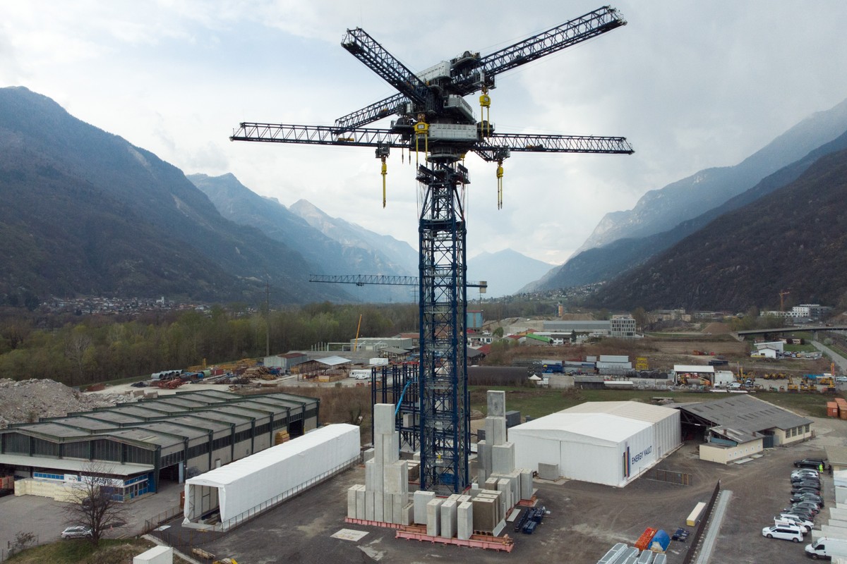 AVIS --- ZUM NEUARTIGEN ENERGIESPEICHERSYSTEM DER FIRMA ENERGY VAULT STELLEN WIR STELLEN WIR IHNEN FOLGENDES NEUES BILD ZUR VERFUEGUNG. WEITERE BILDER FINDEN SIE AUF visual.keystone-sda.ch --- Der Tes ...