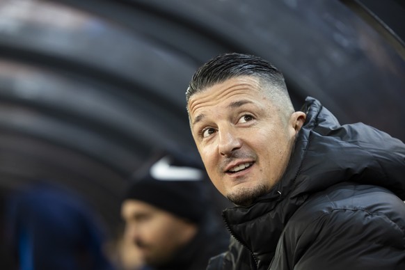 FCZ Sportchef Milos Malenovic beim Schweizer Fussball Cup Viertelfinalspiel zwischen dem FC Zuerich und dem FC Winterthur im Letzigrund Stadion, am Mittwoch, 28. Februar 2024 in Zuerich. (KEYSTONE/Mic ...