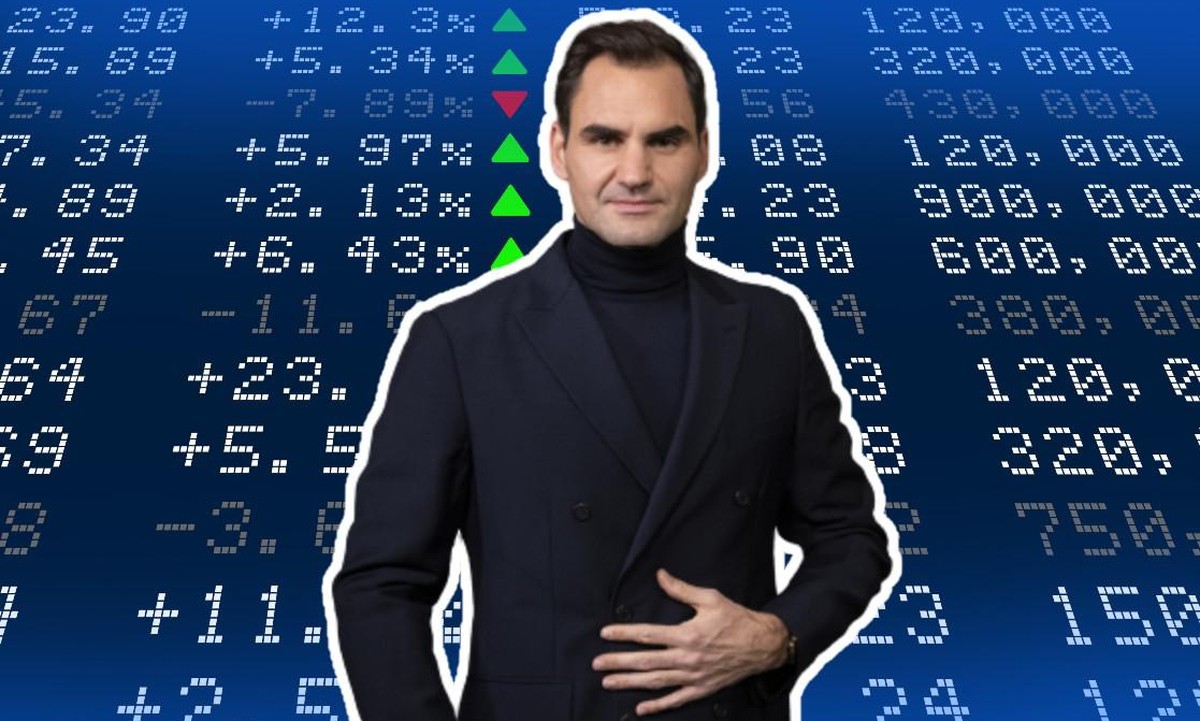Roger Federer bourse marque On tennis