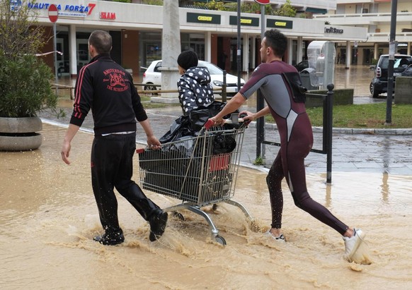 In Italien ist die Toskana vom Hochwasser betroffen