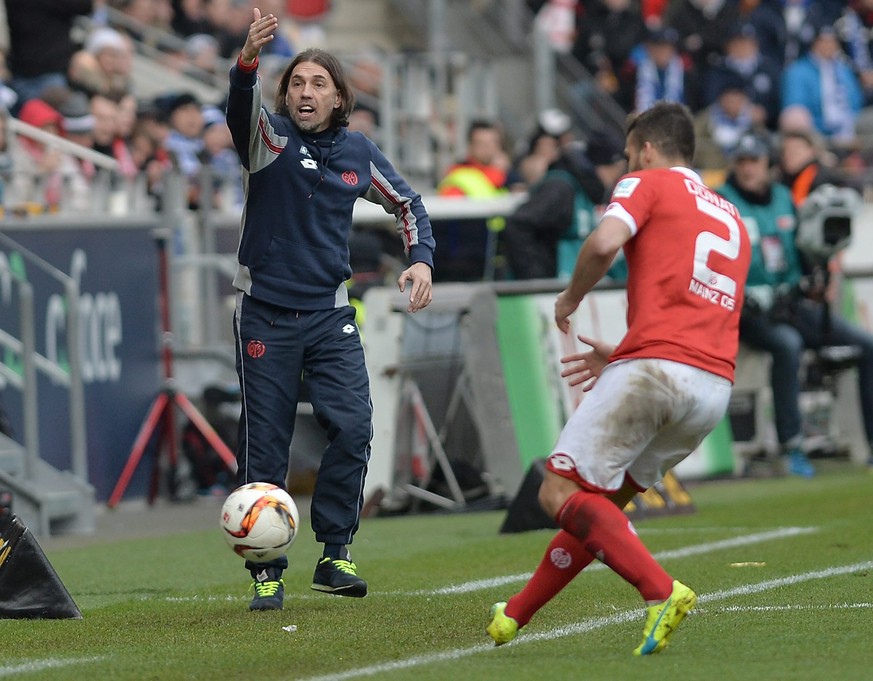 Mainz' Trainer Martin Schmidt konnte sein Team heute nicht zum Sieg coachen.