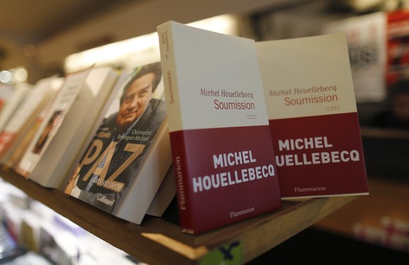 The book &quot;Soumission&quot; (Submission) by French author Michel Houellebecq is displayed in a bookstore in Paris January 7, 2015. REUTERS/Jacky Naegelen (FRANCE - Tags: SOCIETY POLITICS)