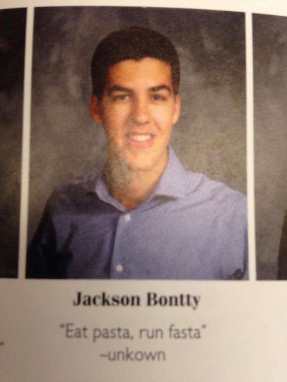 «Iss Pasta, renn schnella.»