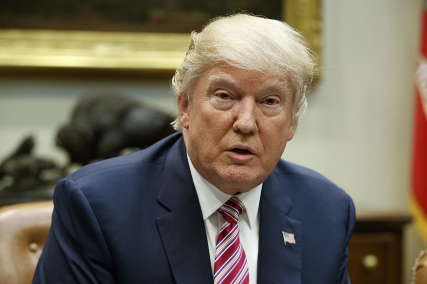 President Donald Trump speaks in the Roosevelt Room of the White House in Washington, Friday, March 10, 2017, during a meeting on healthcare. (AP Photo/Evan Vucci)