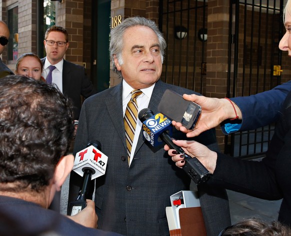 NEW YORK, NY - OCTOBER 06: Sanford Rubenstein&#039;s attorney Benjamin Brafman gives a statement in front of attorney Sanford Rubenstein&#039;s apartment building on October 6, 2014 in New York City.  ...