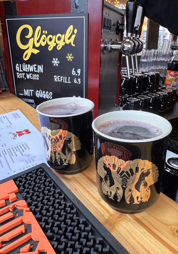 The mulled wine in Zurich.