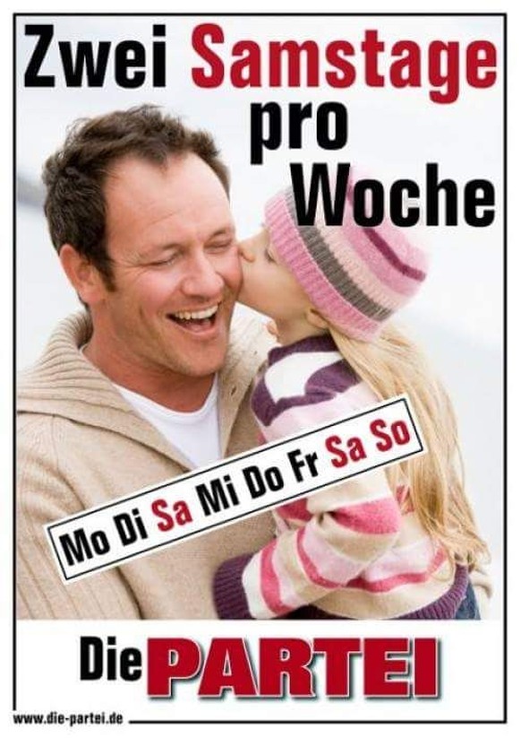 Deutschland wГ¤hlt und diese kreativen Plakate zieren die Strassen
Die Parte вќ¤
Meine Stimme hГ¤tten sie!