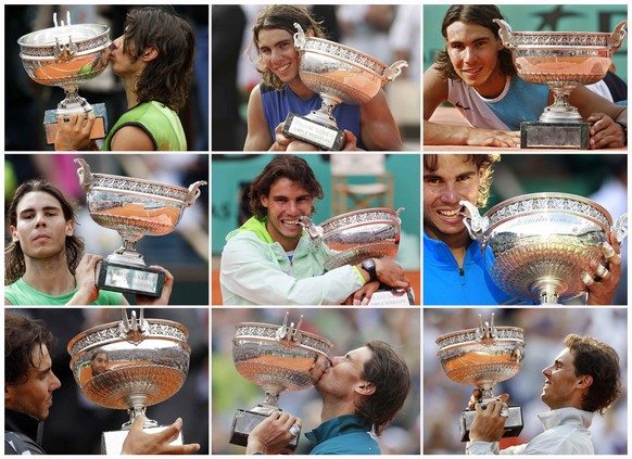 Der neunfache Nadal bei den French Open.