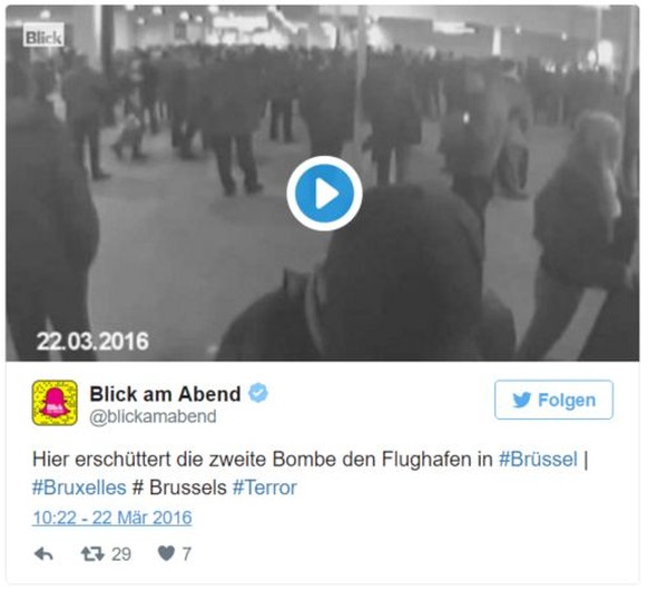 «Blick am Abend» hat den Fehler mittlerweile bemerkt und den Tweet gelöscht.