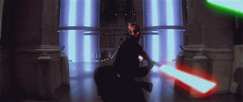 Star wars light saber dick gif