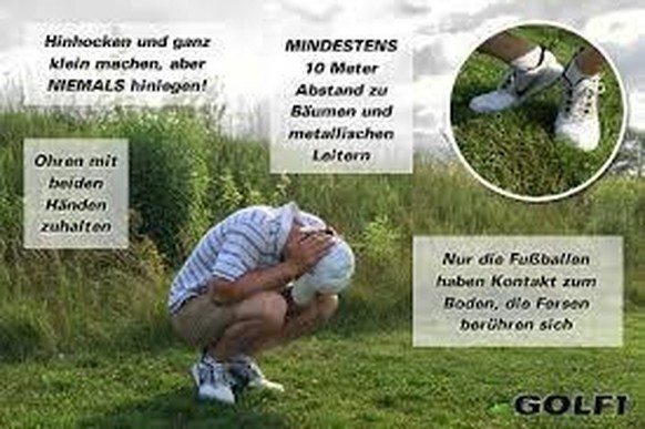 Warum die Milch bei Gewitter sauer wird – und 33 andere Fakten zu Blitz und Donner\nDeswegen sollte man sich bei akuter Gefahr flach auf die Erde legen. (Punkt18)
Stimmt nicht!
Die Begründung erfolgt  ...