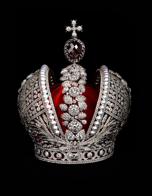 The Imperial Crown of Catherine II the Great. Found in the collection of State Hermitage, St. Petersburg. (Photo by Fine Art Images/Heritage Images/Getty Images)