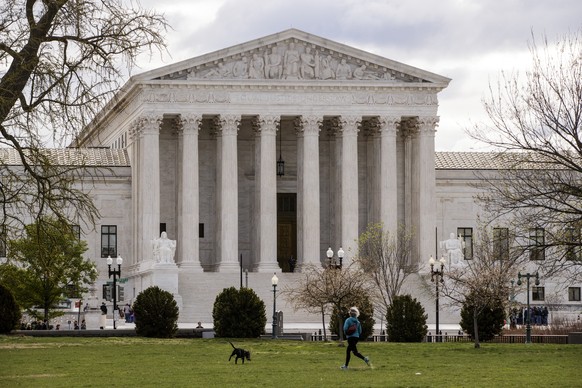 FILE In this April 7, 2017 file photo, the Supreme Court in Washington. — The Supreme Court is intervening in a digital-age privacy dispute between the Trump administration and Microsoft over emails s ...