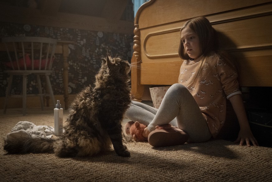 This image released by Paramount Pictures shows Jeté Laurence in a scene from "Pet Sematary." (Kerry Hayes/Paramount Pictures via AP)