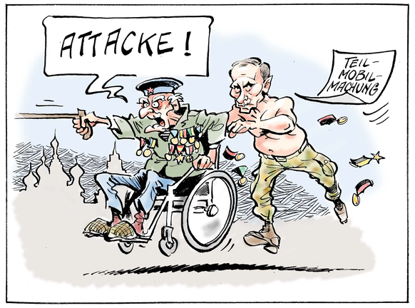 33 Memes und Karikaturen, die Putins ungemütliche Situation auf den Punkt bringen\nPutins eiserne Reserve.