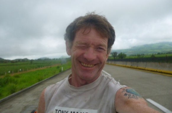 Ein Selfie eines verrückten Iren namens Tony Mangan.