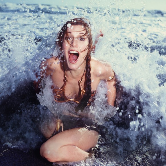Carrie Fisher 1983
Carrie Fisher on Stinson Beach in Northern California with the cast of Star Wars. (Photo by Aaron Rapoport/Corbis via Getty Images)