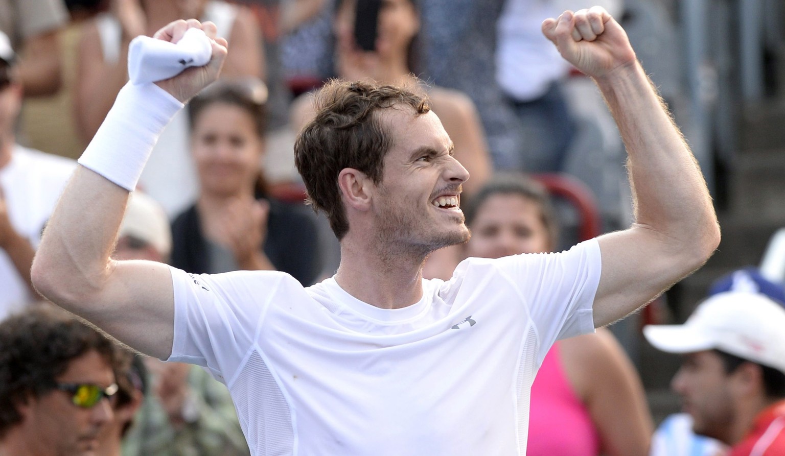 Andy Murray liess in Montreal seine Muskeln spielen.