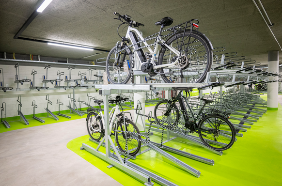 Der Bau der Velostation dauerte rund 3,5 Jahre.