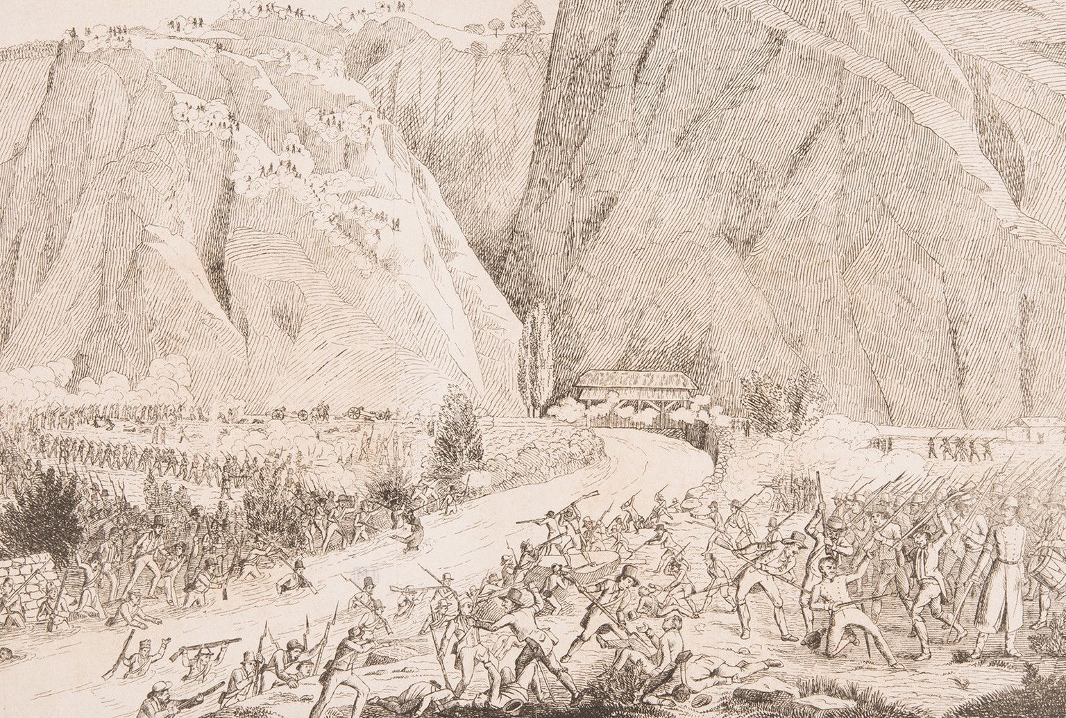 When the liberals in Valais revolted against the Catholic-conservative government as part of the Freischarenmarsen, a massacre took place on May 25, 1844 at the Trientbach.  Survivors face a…