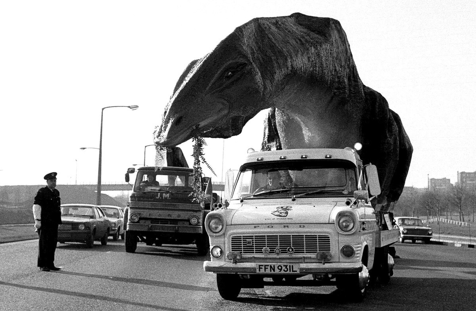 Dinosaur on the Move in Essex, 1973