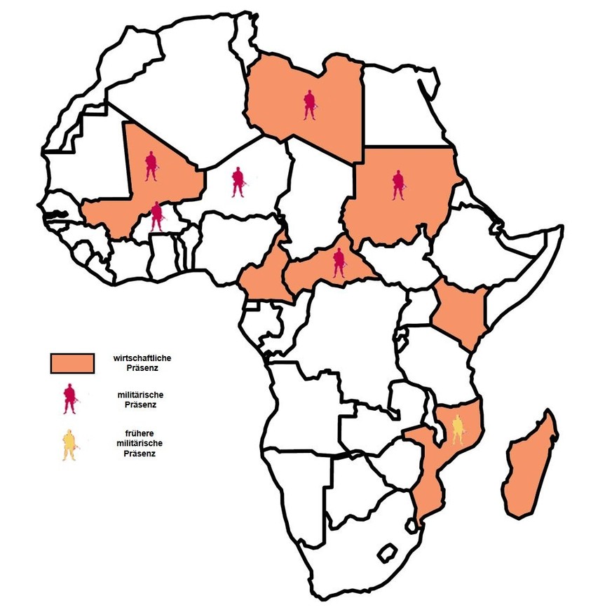 Präsenz der Gruppe Wagner in Afrika
