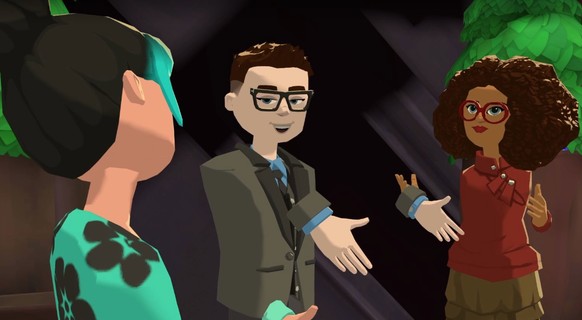 Avatare bei AltSpaceVR: Die virtuelle Umgebung kann mit den gängigen VR-Headsets «begangen» werden.