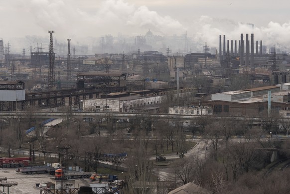 This shows the city of Mariupol, Ukraine, Thursday, Feb. 24, 2022. (AP Photo/Mstyslav Chernov)