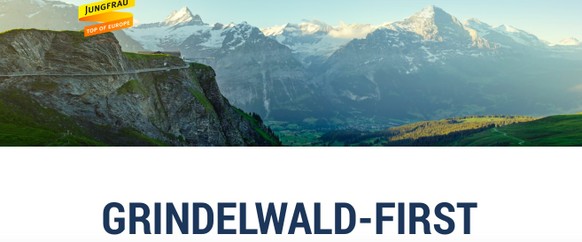 Â«America First, Wallis ZweiteÂ» (Und wennd das nid verschteisch, bisch appa sÃ¤lber tschuld)
Grindelwald, first...