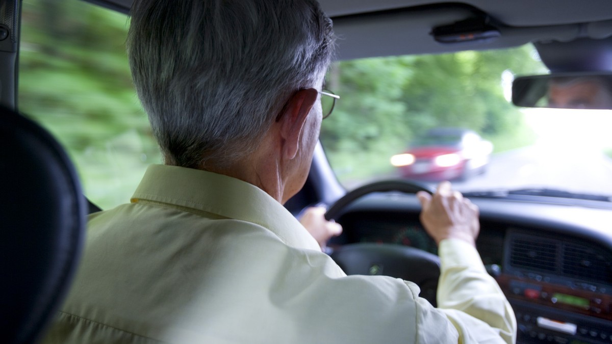 A 83-year-old senior during a road test with a so-called driving advisor in Muenchenbuchsee, Switzerland, pictured on May 15, 2008. The driving advising complements the mandatory study of the fitness  ...