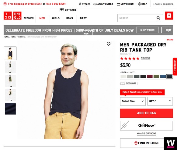 Federer Uniqlo Werbung